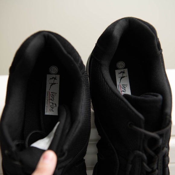 Men's Split Sole Dance‎ Shoes NEW! Boost Mesh Sneakers Leather & Mesh SZ 13.5 - Picture 7 of 8